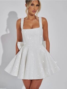 jacinta mini dress black white Babyboo Jacinta Mini Dress by BABYBOO